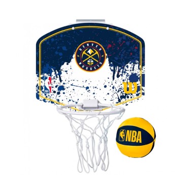 WILSON NBA TEAM MINI HOOP DEN NUGGETS WTBA1302DEN Blue
