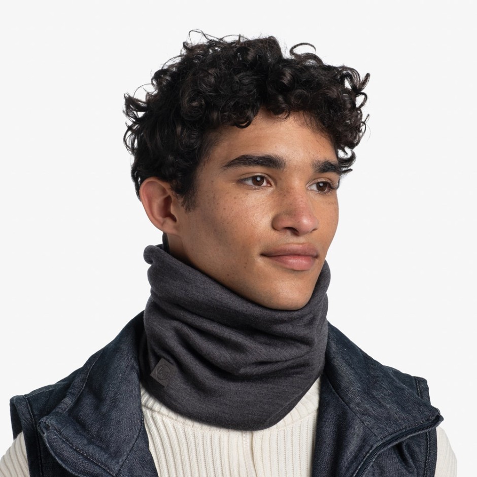 Buff Merino Heavyweight Ανθρακί - Περιλαίμιο