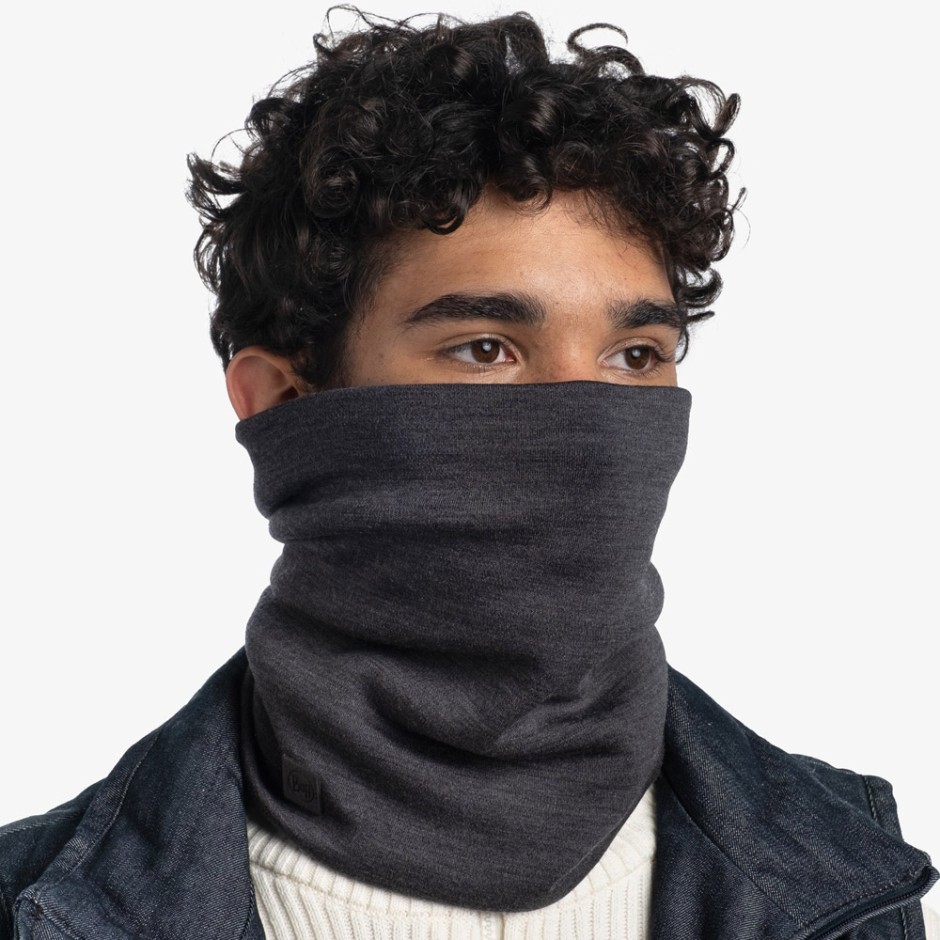 Buff Merino Heavyweight Ανθρακί - Περιλαίμιο