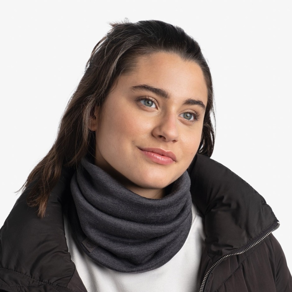 Buff Merino Heavyweight Ανθρακί - Περιλαίμιο