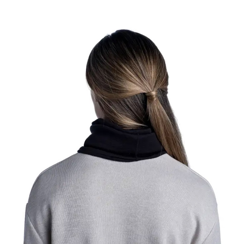 BUFF MERINO HEAVWEIGHT NECKWARMER 110963.00-SOLID BLACK Black