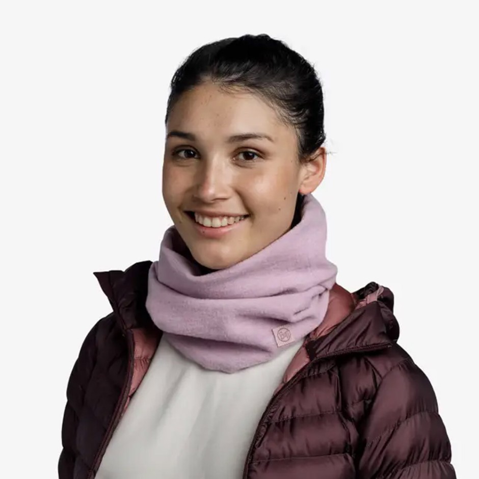 BUFF MERINO FLEECE NECKWARMER 129444.640.10.00-LILAC SAND Lilac