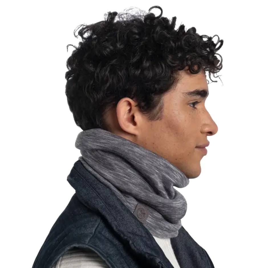 Περιλαίμιο Γκρι - Buff Merino Heavyweight