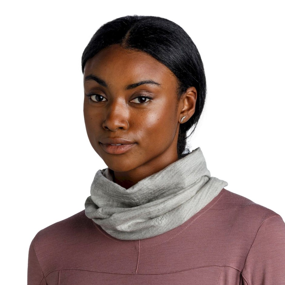 Περιλαίμιο Γκρι - Buff Merino Lightweight Prints