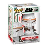 FUNKO POP DISNEY STAR WARS: HOLIDAY - BOBA FETT (SNWMN) #558 BOBBLE-HEAD VINYL FIGURE 077842 Colorful Image 0