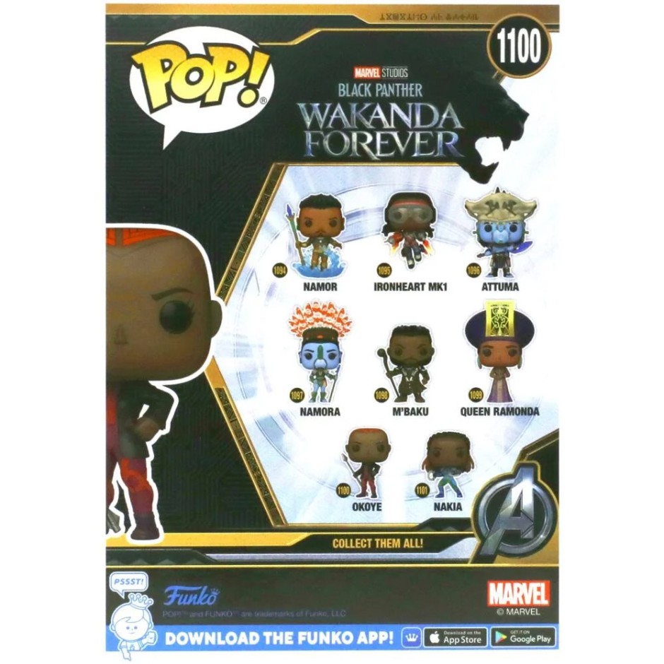 Funko Pop! Marvel: Okoye (Black Panther) – 9,5 Cm Vinylfigur Inkl. Schutzhülle