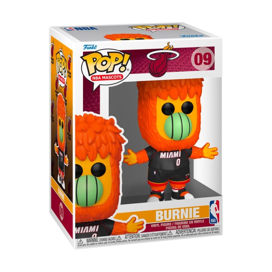 Φιγούρα Πολύχρωμη - Funko Pop NBA Mascots: Miami Heat-Burnie #09