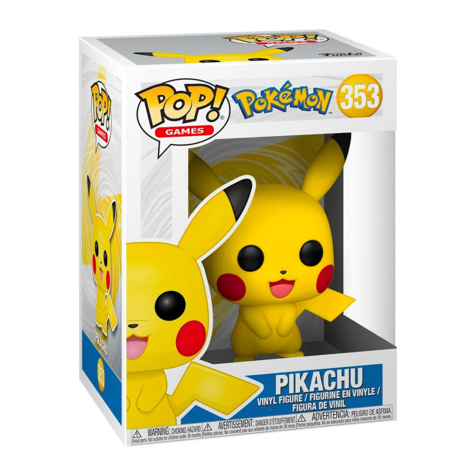 FUNKO POP GAMES: POKEMON - PIKACHU #353 VINYL FIGURE 063530 Colorful