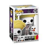 FUNKO POP DISNEY: THE NIGHTMARE BEFORE CHRISTMAS - JACK WITH ZERO (BEACH) #1470 VINYL FIGURE 094049 Colorful Image 0