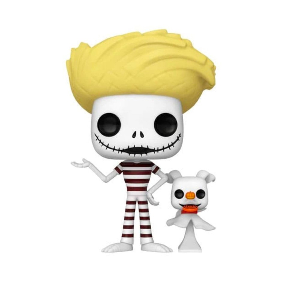 FUNKO POP DISNEY: THE NIGHTMARE BEFORE CHRISTMAS - JACK WITH ZERO (BEACH) #1470 VINYL FIGURE 094049 Colorful