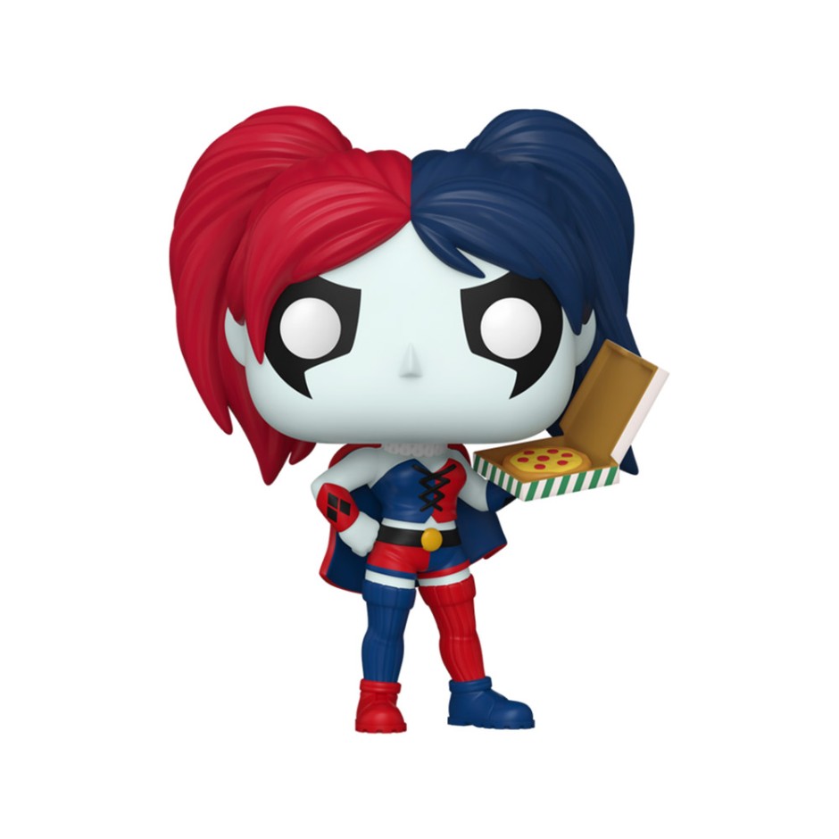 FUNKO POP HEROES: HARLEY QUINN - HARLEY QUINN WITH PIZZA #452 VINYL FIGURE 077888 Colorful