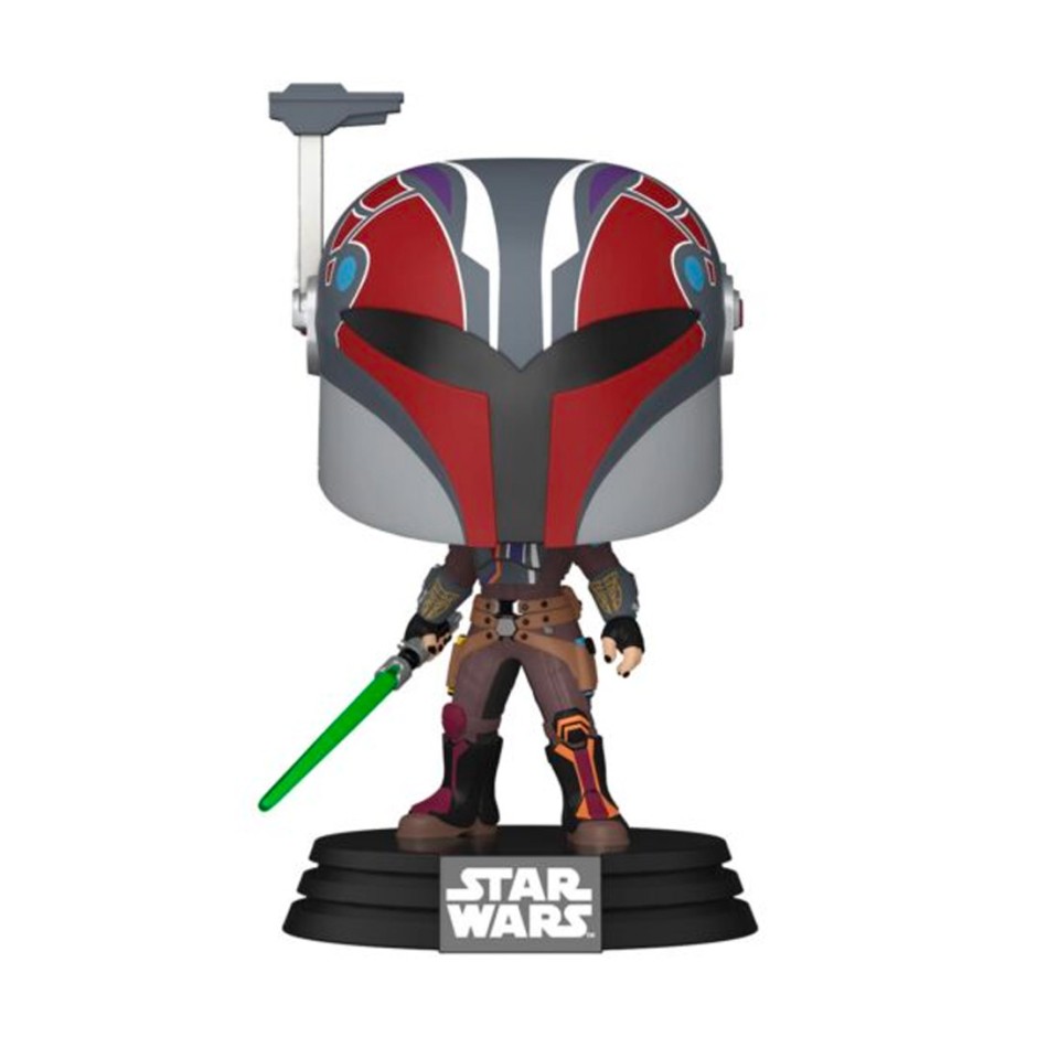 FUNKO POP DISNEY STAR WARS: AHSOKA - SABINE WREN #750 BOBBLE-HEAD VINYL FIGURE 099545 Colorful