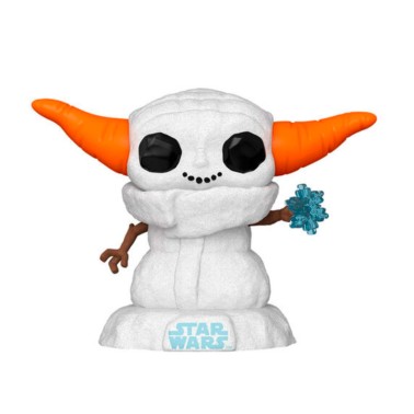 FUNKO POP DISNEY STAR WARS: THE MANDALORIAN HOLIDAY - GROGU SNOWMAN #748 BOBBLE-HEAD VINYL FIGURE 096051 Colorful