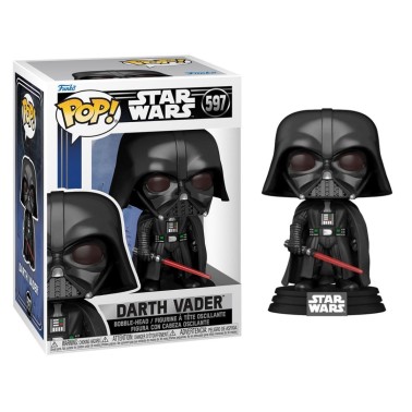 FUNKO POP DISNEY STAR WARS - DARTH VADER #597 BOBBLE-HEAD VINYL FIGURE 081630 Black