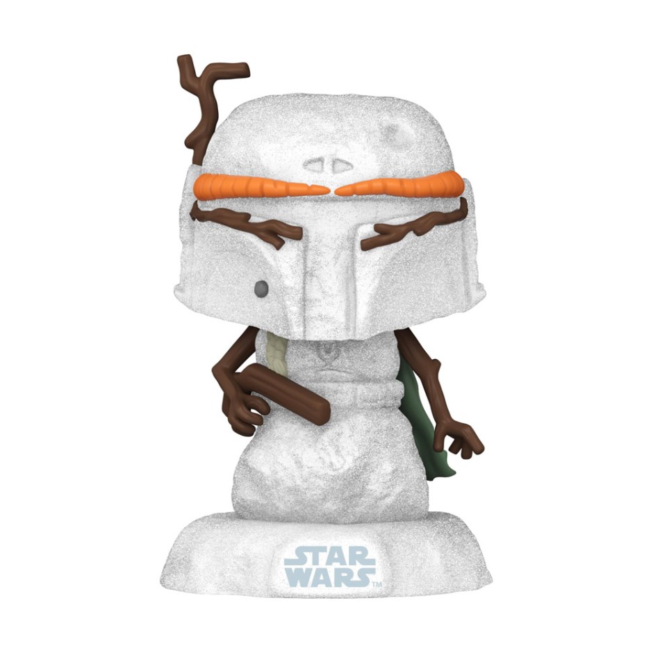 FUNKO POP DISNEY STAR WARS: HOLIDAY - BOBA FETT (SNWMN) #558 BOBBLE-HEAD VINYL FIGURE 077842 Colorful