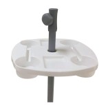 HUPA TABLE TERIVA FOR UMBRELLA POLE 25-35ΜΜ 57-3022-03-WHITE White Image 