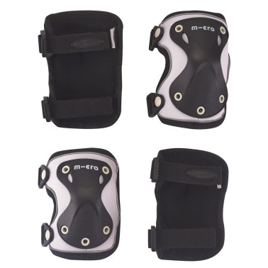 MICRO KNEE AND ELBOW PAD REFLECTIVE BLACK M AC5473 Black