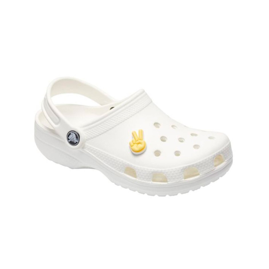 Crocs Jibbitz Peace Hand Sign Κίτρινο
