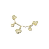 Jibbitz Charm Χρυσό - Crocs Gold Heart Chain Εικόνα 1