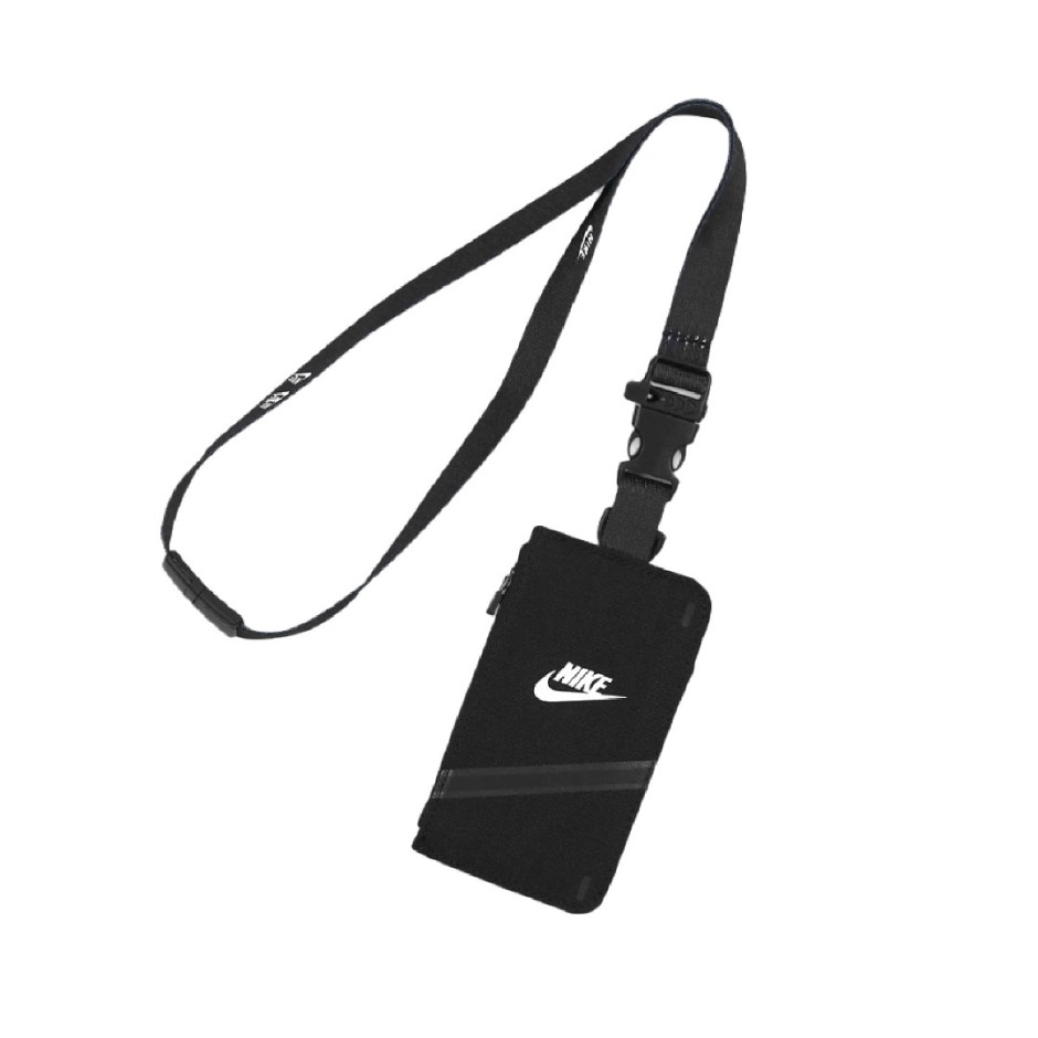 NIKE LANYARD ID BADGE ZIP N.100.4119 091 Black Zakcret.gr