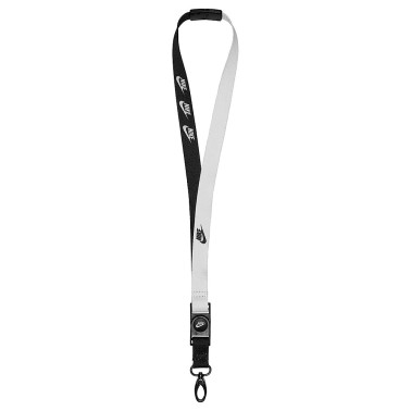 Μπρελόκ NIKE PREMIUM LANYARD PRINTED Λευκό-Μαυρο N.100.4565-010 