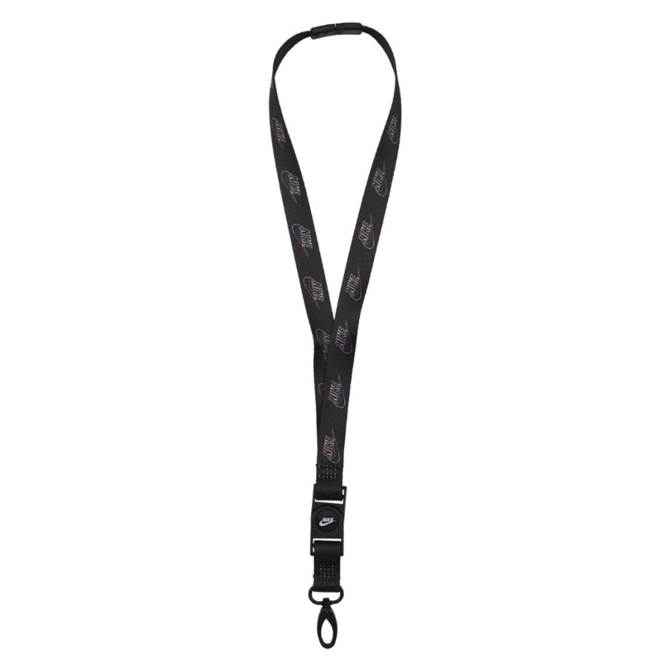 NIKE PREMIUM LANYARD PRINTED Μαύρο 