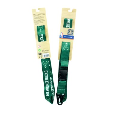 NBA LONG LANYARD 558-51516-BUCKS Green
