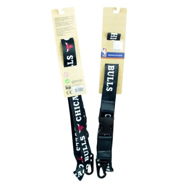 NBA LONG LANYARD 558-51516-BULLS Black