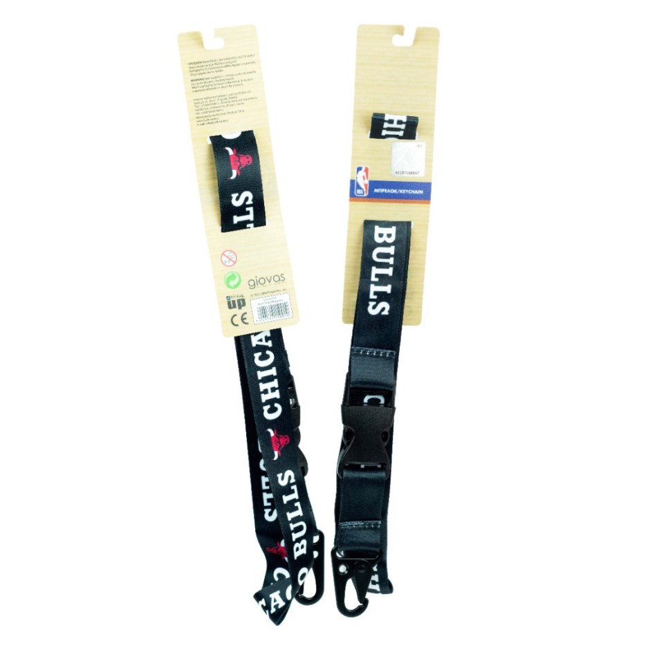NBA LONG LANYARD 558-51516-BULLS Black