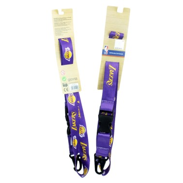 NBA LONG LANYARD 558-51516-LAKERS Purple