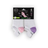 GSA ORGANICPLUS WOMENS ULTRALIGHT PERFORMANCE LOW CUT 6PACK 8219100-WHITE/MULTICOLOR White Image 3