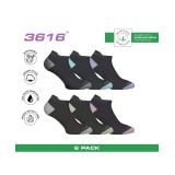 GSA ORGANICPLUS WOMENS ULTRALIGHT PERFORMANCE LOW CUT 6PACK 8219100-BLACK/MULTICOLOR Black Image 3