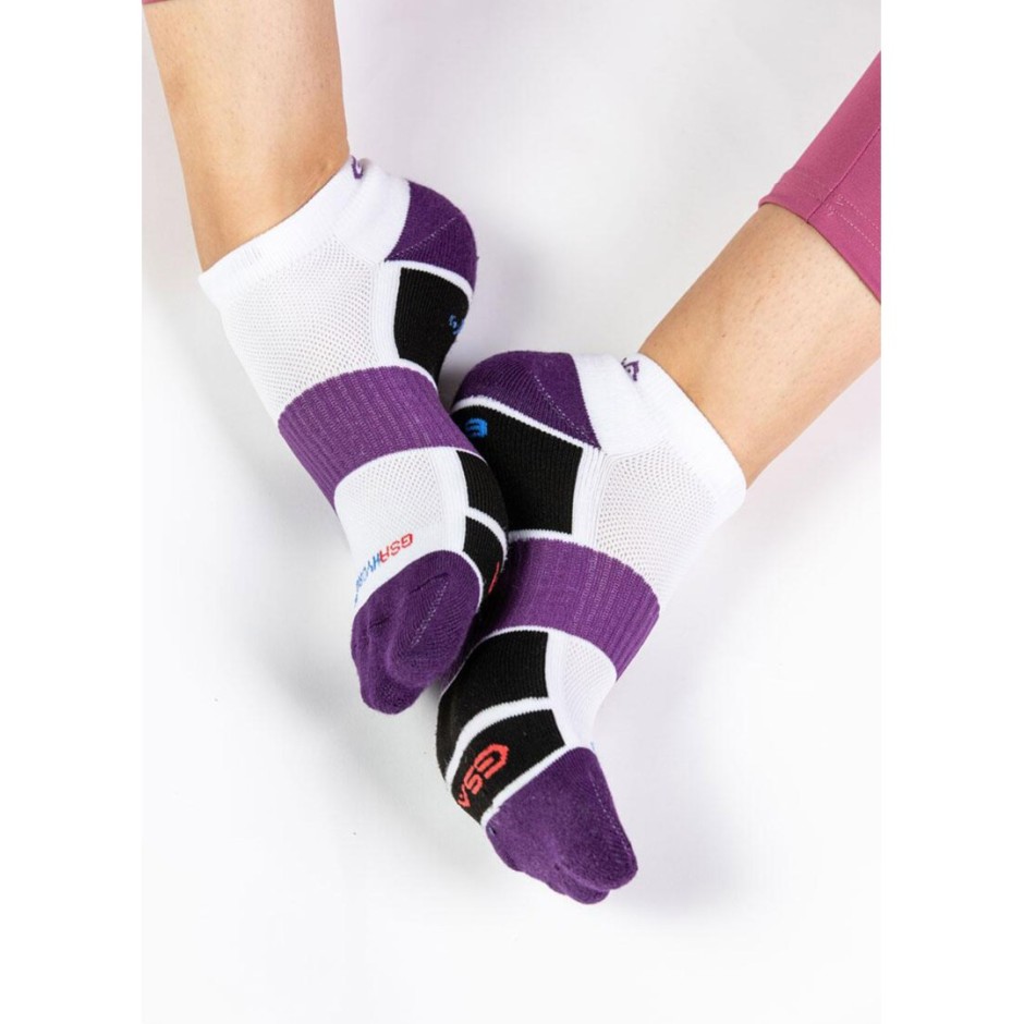 GSA 694 EXTRA CUSHIONED PERFORMANCE LOW CUT SOCKS 3PACK 92-1446-51 Colorful