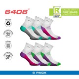 GSA QUARTER EXTRA CUSHIONED HYDRO SOCKS 8219111-WHITE/MULTICOLOR White Image 5