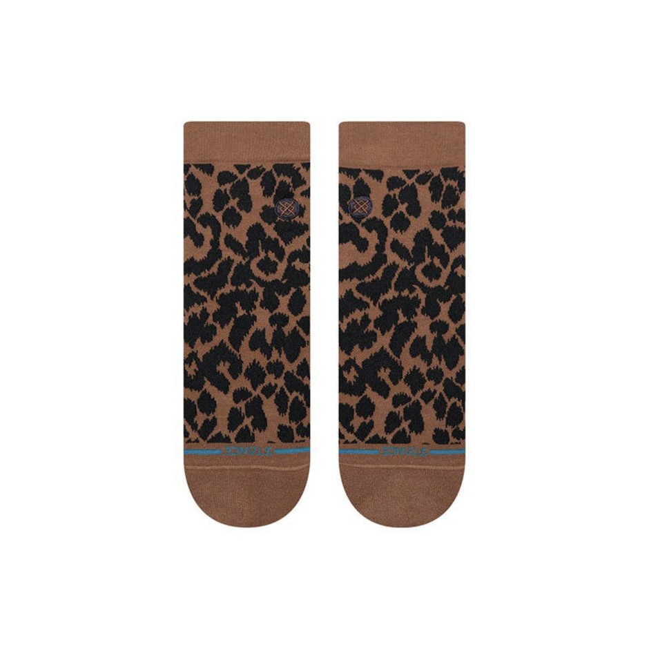 Women's Socks Brown - Stance Love Leopard Lowrider 
