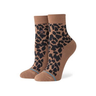 Women's Socks Brown - Stance Love Leopard Lowrider 