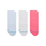 STANCE WOMENS ICON QUARTER 3 PACK W356C25WOM-PER Colorful Image 