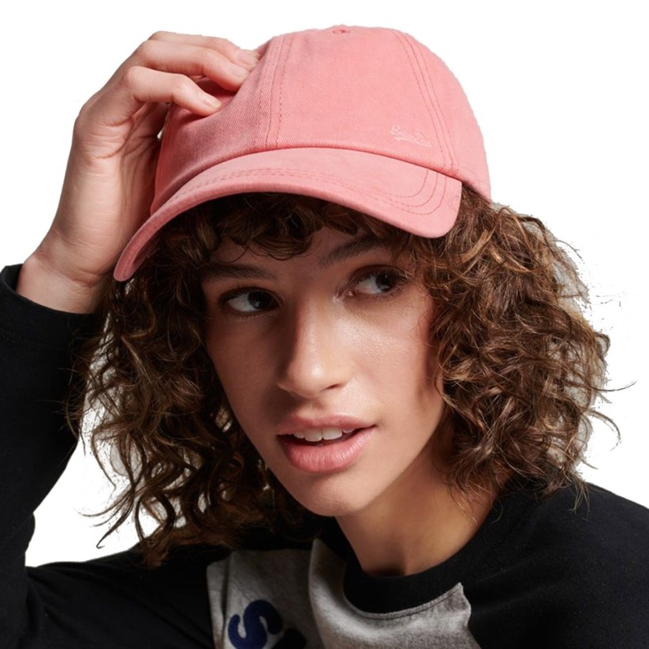 SUPERDRY D1 OVIN VINTAGE EMB CAP Ροζ