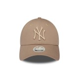 Γυναικείο Καπέλο Μπεζ - New Era New York Yankees Womens League Essential 9FORTY   Εικόνα 