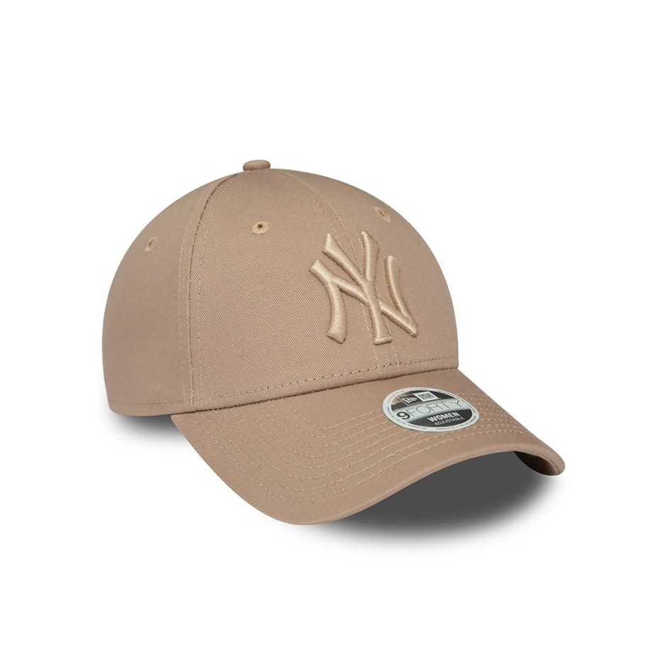 Γυναικείο Καπέλο Μπεζ - New Era New York Yankees Womens League Essential 9FORTY  