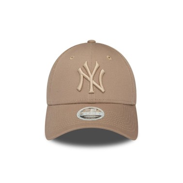 Γυναικείο Καπέλο Μπεζ - New Era New York Yankees Womens League Essential 9FORTY  
