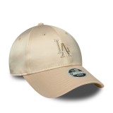Γυναικείο Καπέλο Μπεζ - New Era LA Dodgers MLB Satin Rhinestone Cream 9FORTY Εικόνα 2