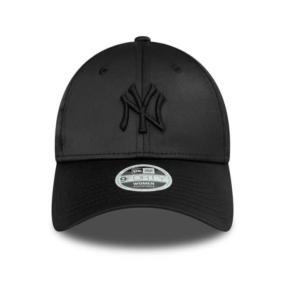 Γυναικείο Καπέλο Μαύρο - New Era New York Yankees Womens Satin Black 9FORTY