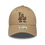 Γυναικείο Καπέλο Μπεζ - New Era LA Dodgers Womens MLB Animal Infill Light Beige 9FORTY Εικόνα 1