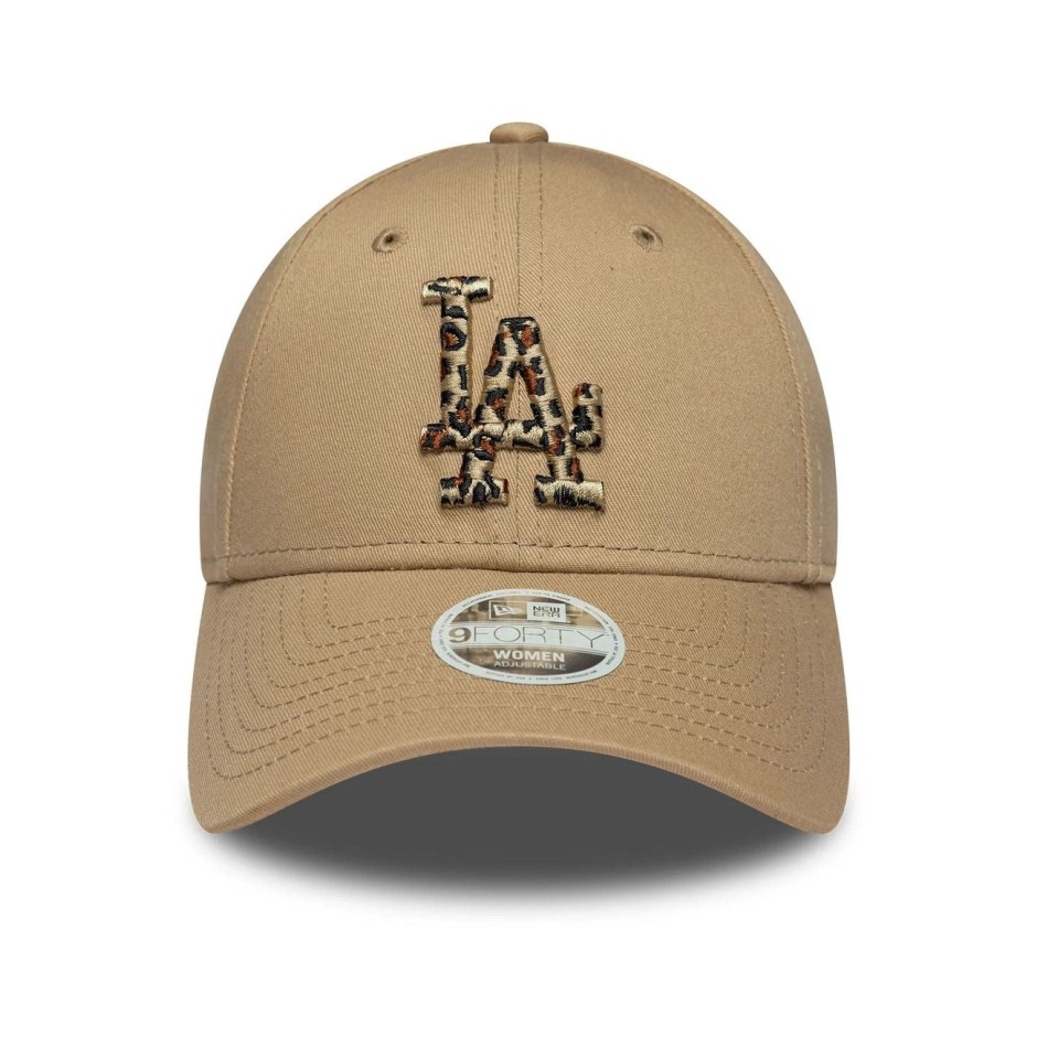 Γυναικείο Καπέλο Μπεζ - New Era LA Dodgers Womens MLB Animal Infill Light Beige 9FORTY