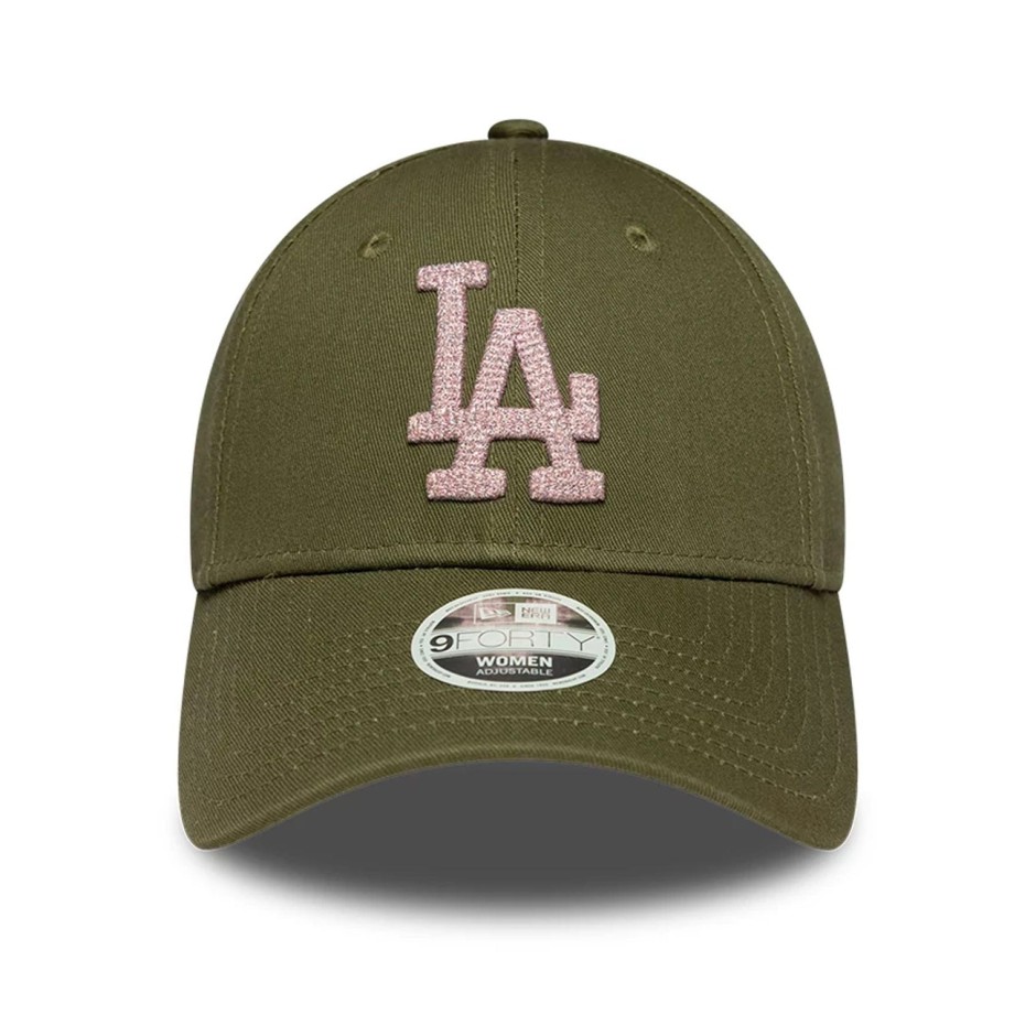 Women's Cap Green - New Era LA Dodgers MLB Metallic 9FORTY