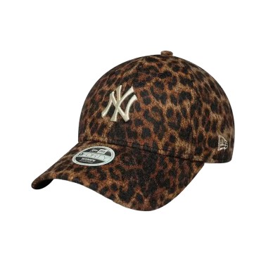 Γυναικείο Καπέλο Καφέ - New Era New York Yankees Womans MLB Cosy Leopard Brown 9FORTY