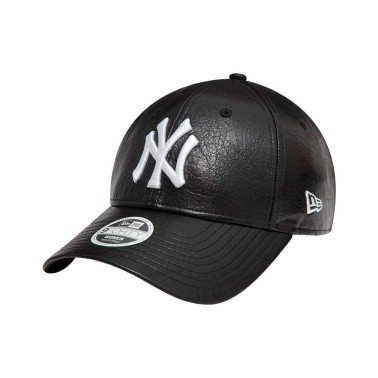 Γυναικείο Καπέλο Μαύρο - New Era New York Yankees PU Black 9FORTY