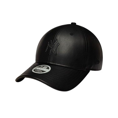 Γυναικείο Καπέλο Μαύρο - New Era New York Yankees Womens MLB Diamante PU Black 9FORTY M-Crown