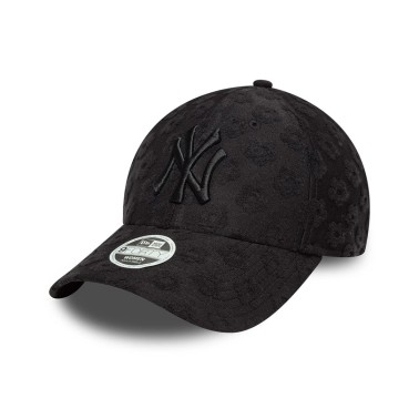 Γυναικείο Καπέλο Μαύρο - New Era New York Yankees Womens MLB Floral Towelling Black 9FORTY